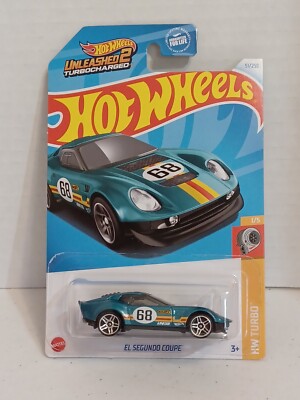 El Segundo Coupe Tesal Green 2024 Hot Wheels HW Turbo Race Car NIP Diecast 1:64