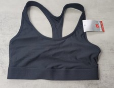 Hanes Women Black Medium M Sports Bra Comfort Stetch Workout Gym NEW