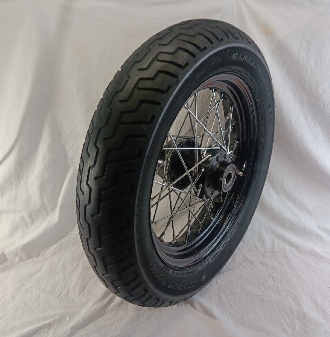 HARLEY DAVIDSON GENUINE SPORTSTER 40 SPOKE 16x3 RIM W DUNLOP 402F TIRE