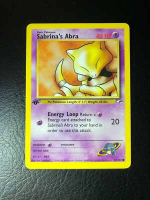 sabrina's abra pokemon card Amazon.com: Pokemon Assorted Lot of 50 Single Cards [Any Series] : Toys &  Games main image 1
