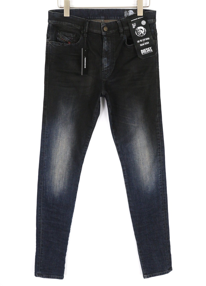 DIESEL D-Amny 069QM Men Jeans W32/L32 Dark Washed Skinny Fit