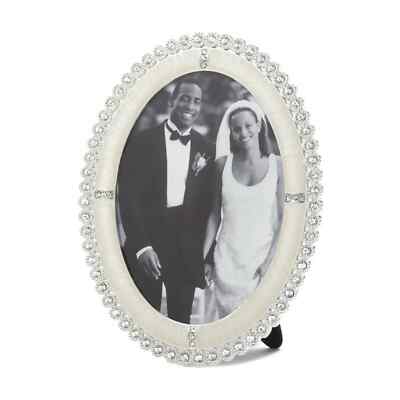 Accent Plus Rhinestone Shine Decorative Photo Frame 5x7 Glass Zinc Alloy