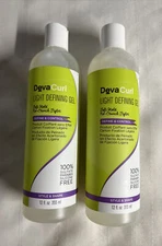 Lot of 2 DevaCurl Light Defining Gel 12 oz