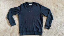 Image of BNWOT Replay Small Logo Crew Neck Sweatshirt Sweater Black Size M RRP £89