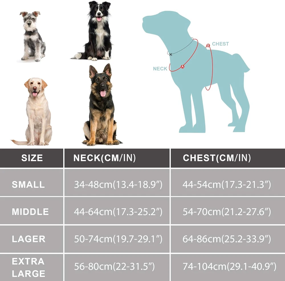 Dog Harness, Multi-Functional No-Pull Pet Vest Harness with Saddle Bags Backpack