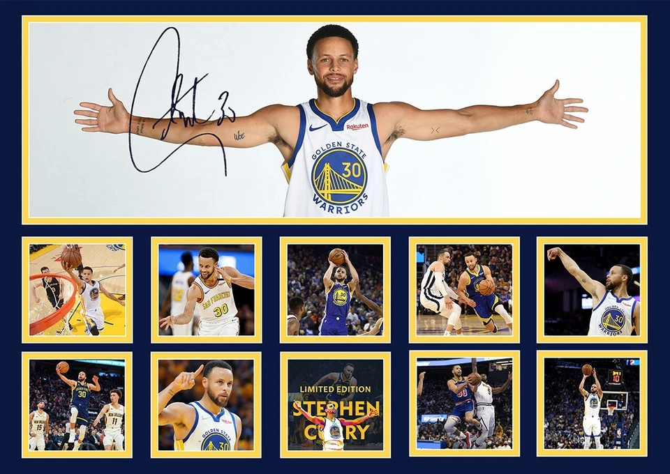 STEPHEN CURRY GOLDEN STATE WARRIORS SIGNED FRAMED MEMORABILIA - image 2 of 2