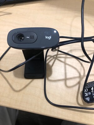 Logi V-U0015 HD 720p Quality USB Black Wired Built in Microphone Webcam Camera