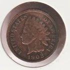 US Rare Old West 1903 Indian Head Penny Coin American Collection Shield Cent USA