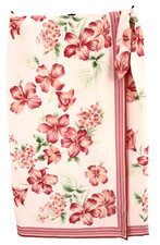 TALBOTS Women's Pure Silk Wrap Straight Skirt Long Floral Multicolor Lined 14