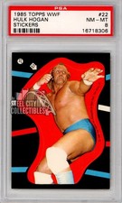 Hulk Hogan 1985 Topps WWF Wrestling Sticker Rookie Card #22 PSA 8 NM-MT