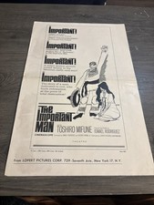 1961 The Important Man Pressbook (A)