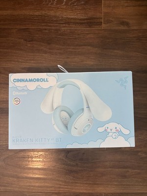 Razer X Cinnamoroll kraken kitty V2 BT Wireless Bluetooth Headset With Ears RARE