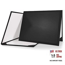 8.5"x11" Smooth Padded Diploma Cover Certificate Holder,1-Pack 1 Pack Black