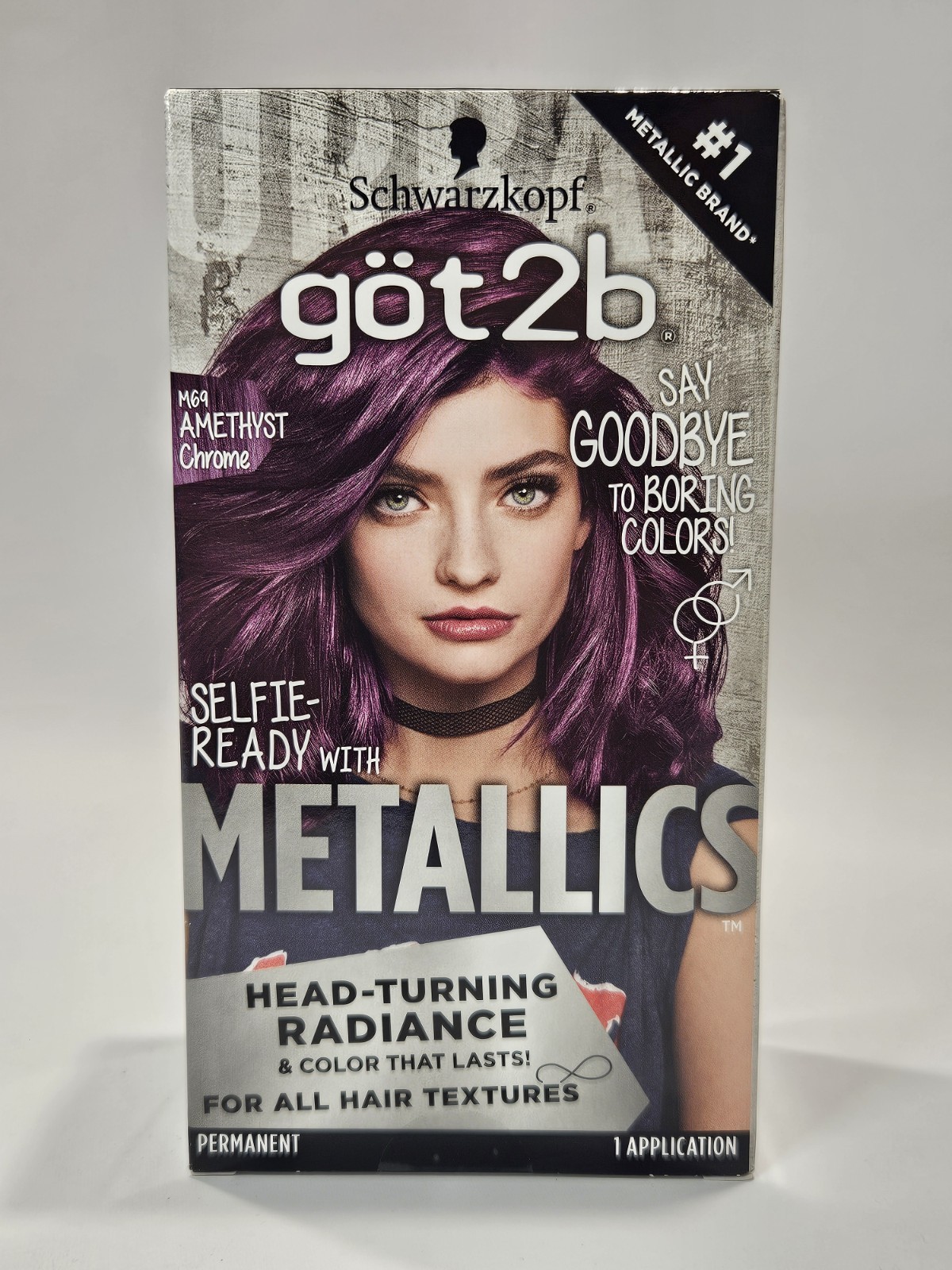 Got2b Metallics Permanent Hair Color, M69 Amethyst Chrome