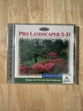 Pro Landscaper 3-D PC CD-ROM SoftKey Windows 3.1/95 Vintage Sealed Software