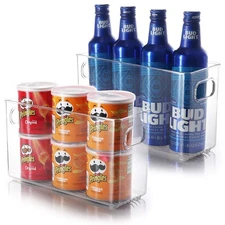 StorageBud Pantry Organization And - Refrigerator Organizer Bins Stackable Clear