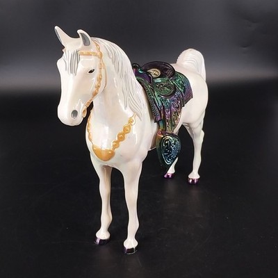 Ringling Bros Circus Horse Toy Iridescent Saddle 10'' Greatest Show on Earth Vtg