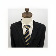 EMPORIO ARMANI JUDE LINE MENS BLAZER IT50/US40 MADE IN ITALY BLACK W PINSTRIPES