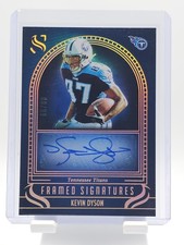 KEVIN DYSON 2025 PANINI SILHOUETTE FRAMED SIGNATURES AUTO SILVER /99 Q6608