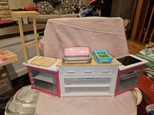Barbie Ultimate Kitchen Set Oven Cooking Grill Counters Lights Sounds Works