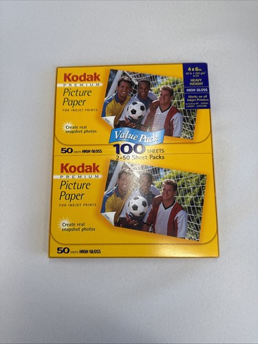 KODAK PREMIUM PICTURE PAPER 100 SHEETS - HIGH GLOSS - 4”x6” Open But Unused - 第 1/4 張圖片