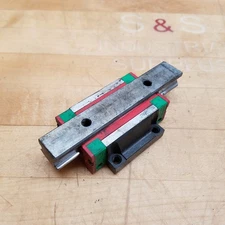 HIWIN HG20 Linear Guide Bearing, 20 mm x 120 mm Linear Rail - USED