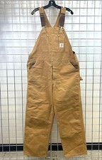 Carhartt Overall Bibs Double Knee Workwear Canvas Vintage - Men Sz See Descript.