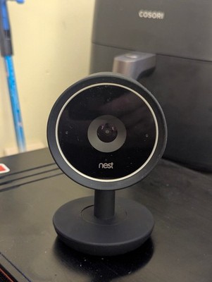 Nest Cam IQ (A0053) Indoor IP Camera + Black Wasserstein Silicone Covers