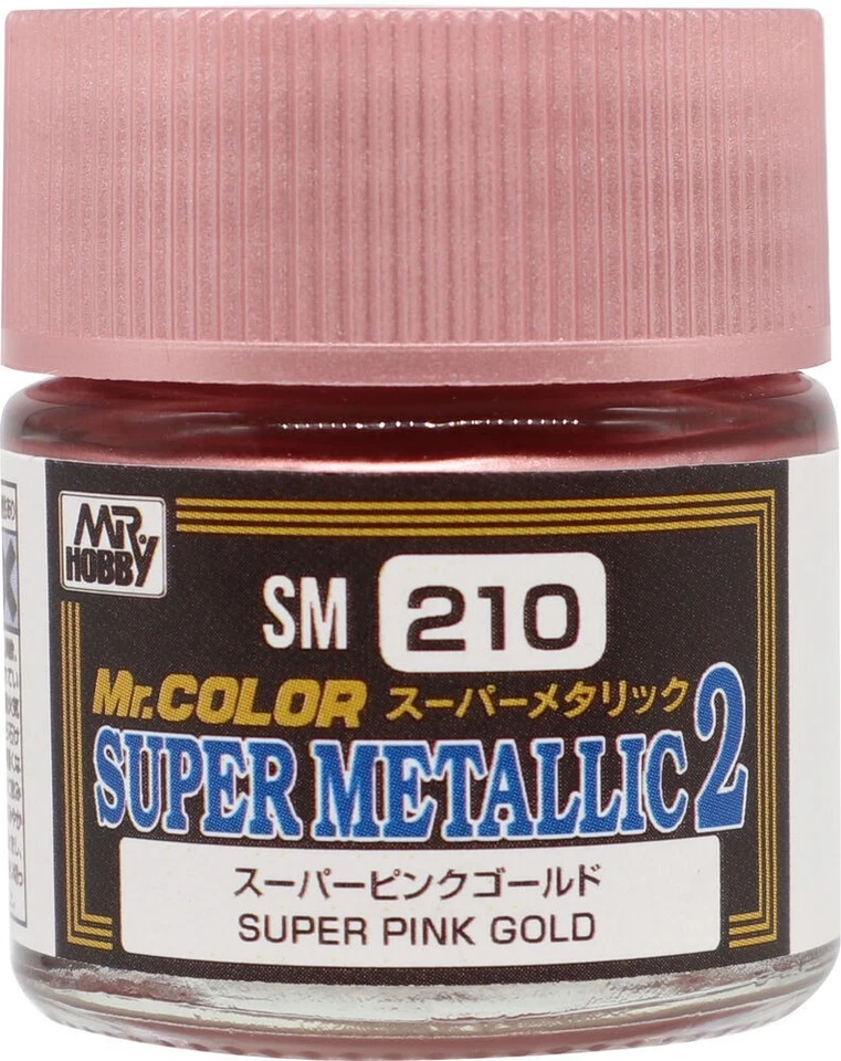 GUNZE - MR HOBBY GUNZE SM-210 PEINTURE MR. COLOR SUPER METALLIC COLORS II (10 ML) SUPER PINK GOLD
