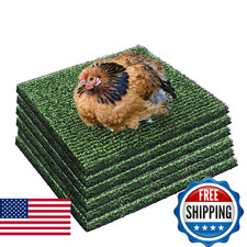 Aifong 6-Pack 12"x12" Washable Plastic Chicken Nesting Pads for Coop
