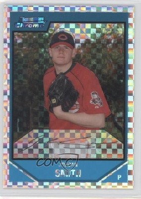 2007 Bowman Chrome Prospects X-Fractor 88/250 Jordan Smith #BC192 1d1