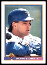 Dante Bichette 1991 Bowman #31 Brewers MLB READ FREE SHIPPING AutographDen