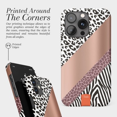 Personalisierte Handyhülle für iPhone 17 16 15 14 13 Pro Max Cover Leopardenmuster