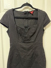 Women's Denim Mini Dress Size M Black