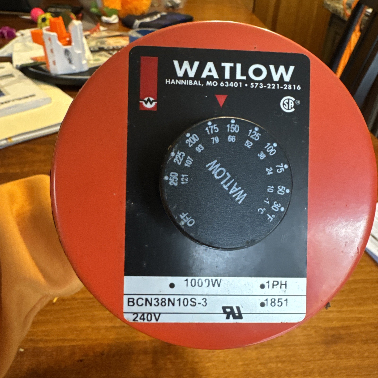 watlow 100w Tank Heater W Thermostat Kleenrite Wh0500