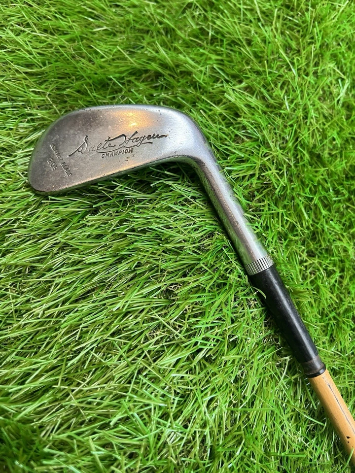 Walter Hagen 5 Iron Champion Compact Blade 205 RH Steel Shaft Leather Grip 37" - Image 2 of 4
