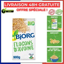 BJORG Flocons d'avoine bio céréales complètes 900 g
