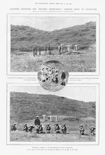 RUSSO-JAPANESE WAR Firing Squad Executions by the Japanese - Antique Print 1904