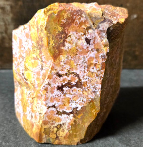 1.54 LBS Ocean Poppy Jasper, Faced Rough, Rare Color Variant