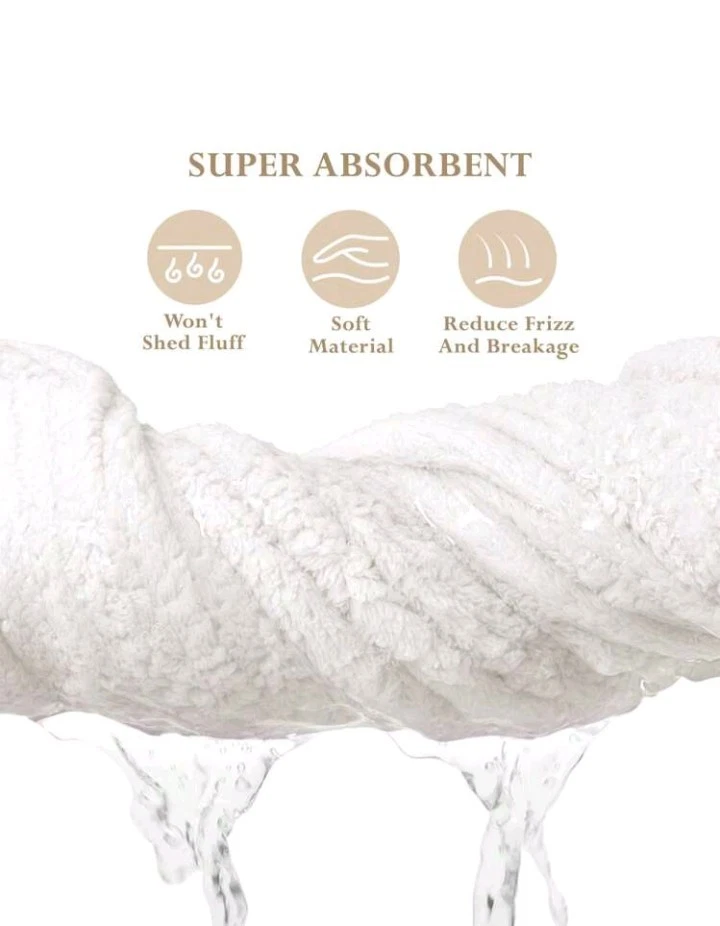 Gorra de secado de cabello de microfibra bordada de dibujos animados Harry Potter 1 pieza, súper... Foto 4 de 4