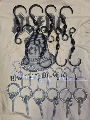 #ad Eight Jay Hooks And SevenMoring Rings New.Strong.Cutie Style Wide Twist. C.1045. $92.65