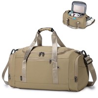 Travel Sports Gym Duffle Bag with Shoes Compartment and Wet Pocket Waterproof