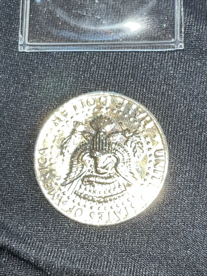 Very rare 1977 Kennedy half dollar also stamped 1960 and 1980 on sides - Image 2 of 3