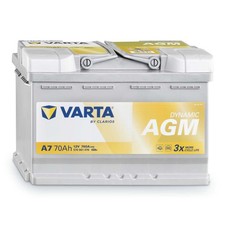 VARTA A7 (E39) Autobatterie, 70Ah 12V, Dynamic AGM, 570901076