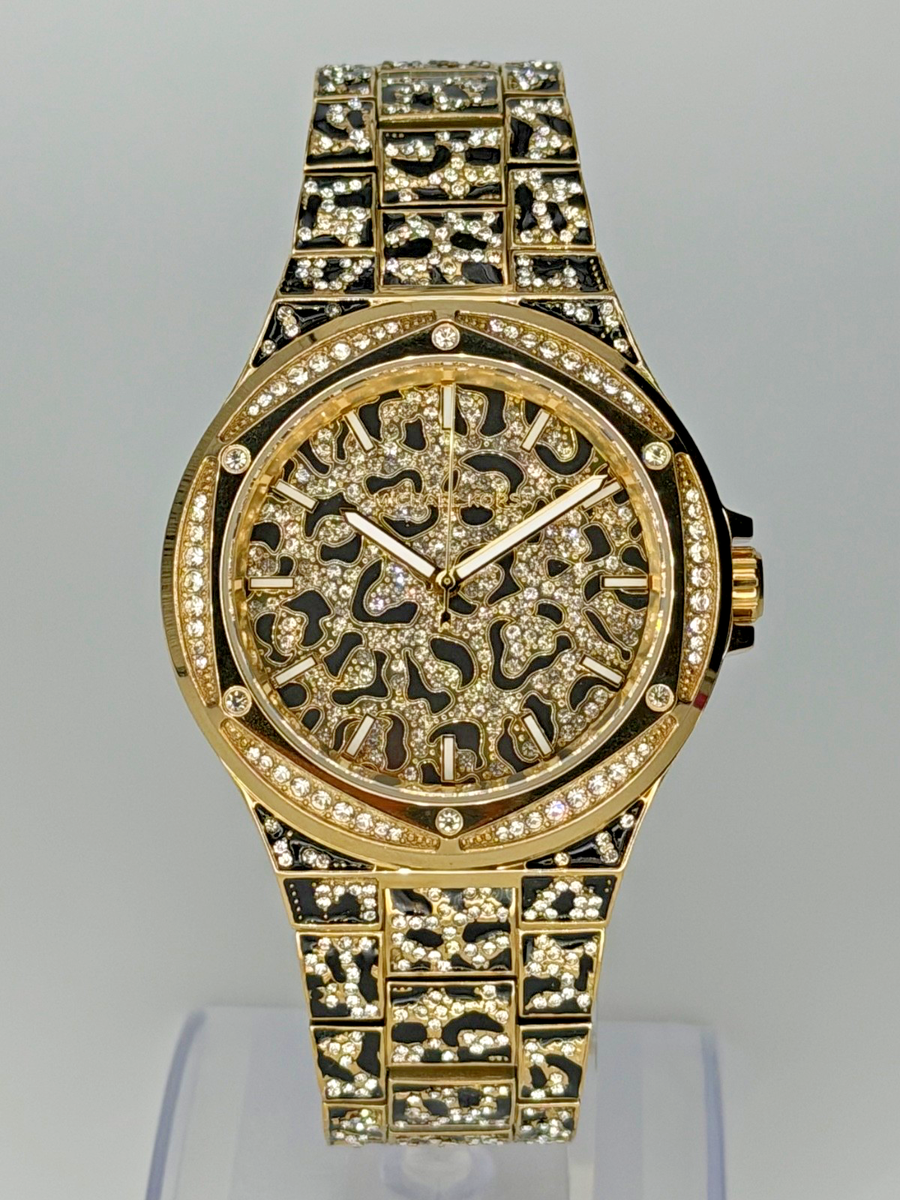MICHAEL KORS Lennox MK7284 Gold-Tone Leopard 43mm Wristwatch