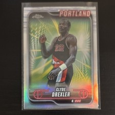 Clyde Drexler 2024-25 Topps Chrome Parallel #30 Portland Trail Blazers NBA