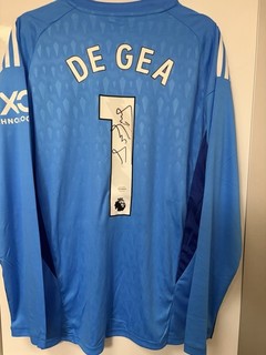 Signed David De Gea Manchester United Jersey with Coa