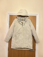 Musto Ladies Off White Duck Feather & Down Padded Jacket Coat Size 14 42in Chest