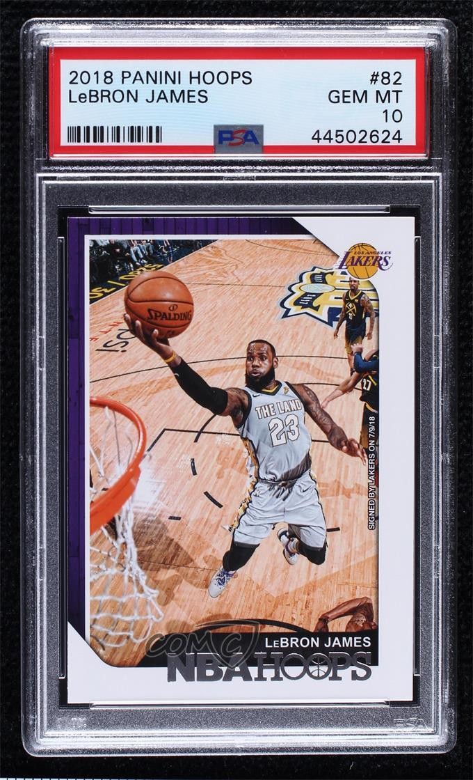 2018-19 Panini NBA Hoops LeBron James #82 PSA 10 GEM MT 0ze8
