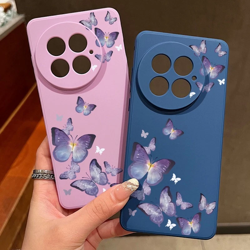 For OnePlus 13R 13 12R Ace 5 3 ShockProof Purple Butterfly TPU Soft Case Cover - Image 4 of 4